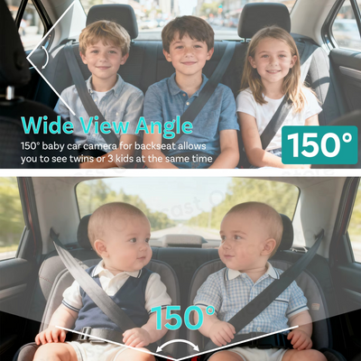 מתאם טיפוח קבינה אלחוטי CarPlay עם מצלמת HD לרכב – פתרון חכם ובטיחותי להורים בדרכים